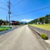 前面道路（鳥海山見えます）
